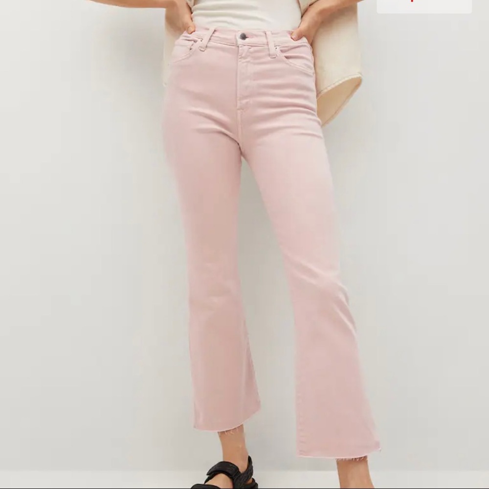 Cropped & High Waist flared jeans